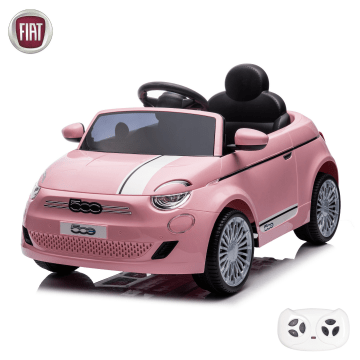 Fiat 500e Електрическа Детска Кола с Дистанционно Управление - Розово