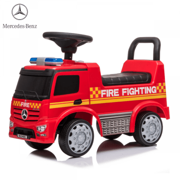 Мерцедес Антос Пожарна кола за разходка със сирена - червена